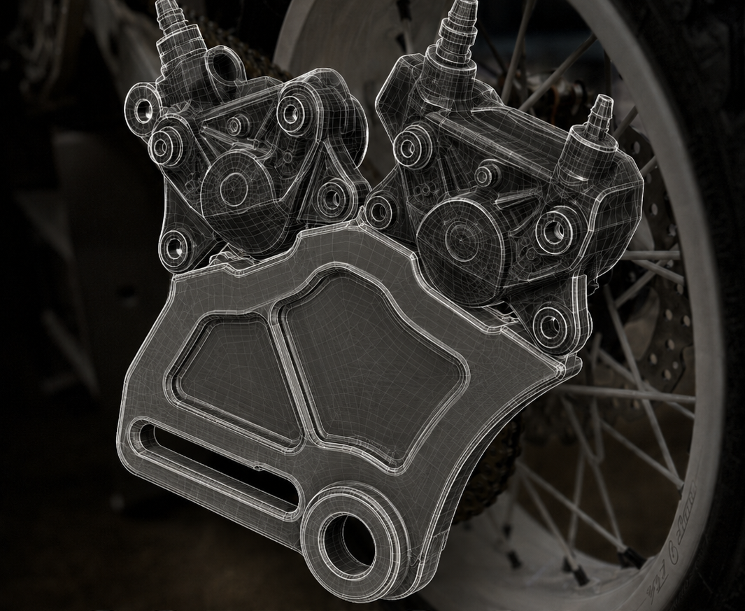Stark Varg Dual Caliper Handbrake Bracket