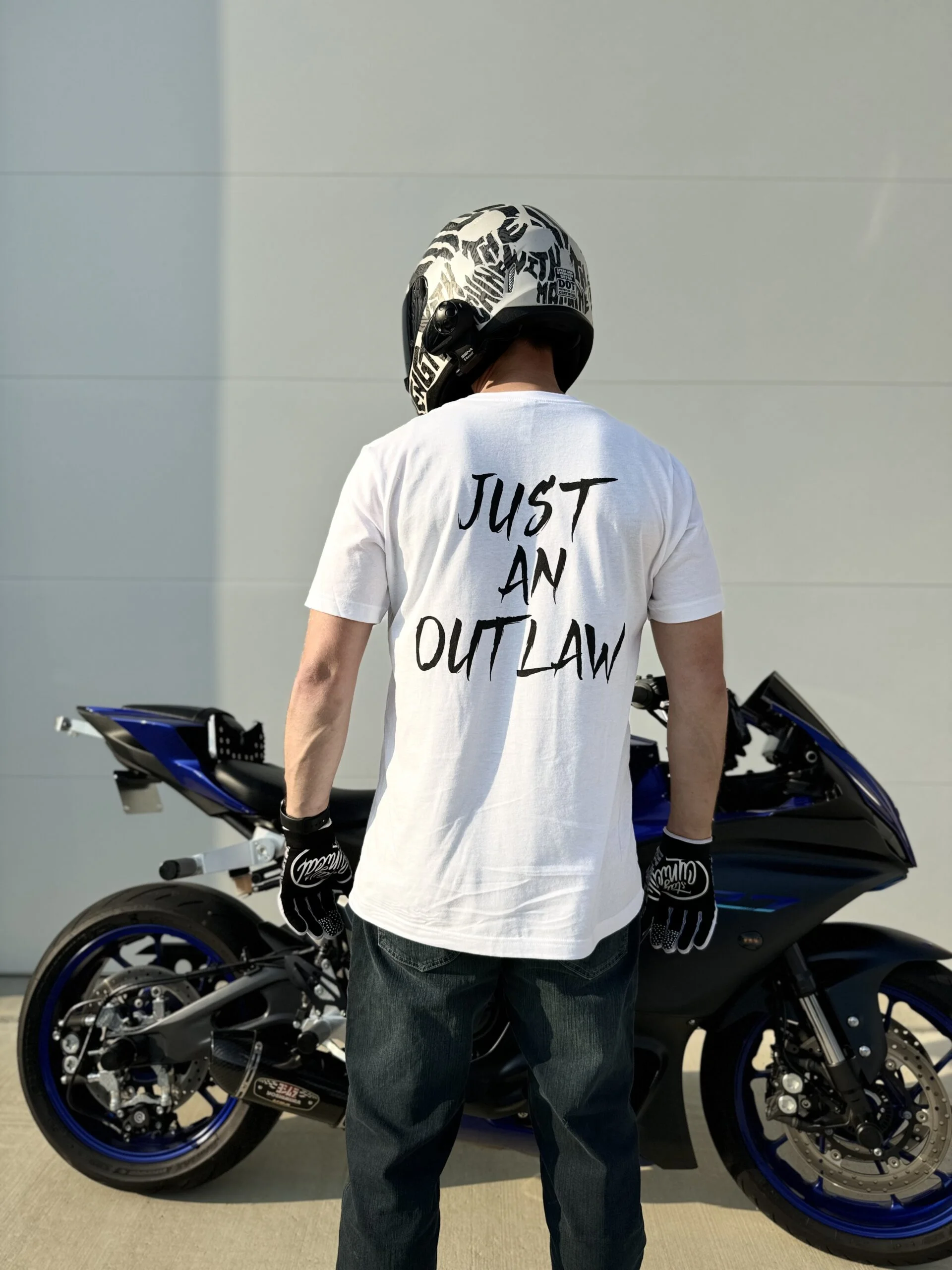 "Just an outlaw" T-shirt design for stuntriders